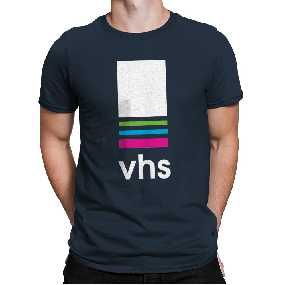 VHS Tape - Mens Premium T-Shirts RIPT Apparel Small / Indigo