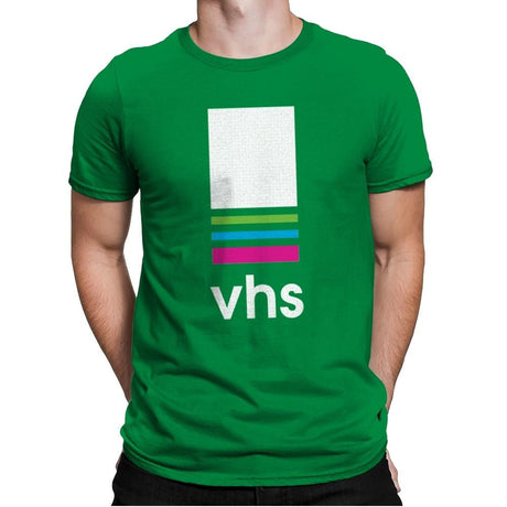 VHS Tape - Mens Premium T-Shirts RIPT Apparel Small / Kelly Green