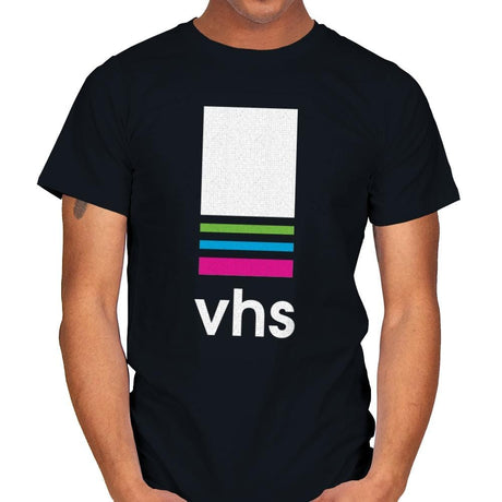 VHS Tape - Mens T-Shirts RIPT Apparel Small / Black