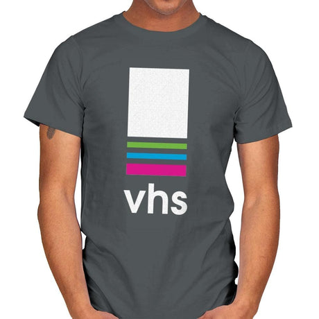 VHS Tape - Mens T-Shirts RIPT Apparel Small / Charcoal