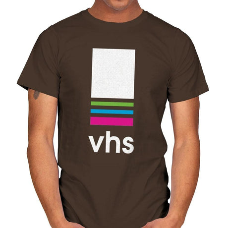 VHS Tape - Mens T-Shirts RIPT Apparel Small / Dark Chocolate