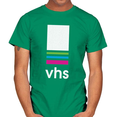 VHS Tape - Mens T-Shirts RIPT Apparel Small / Kelly Green