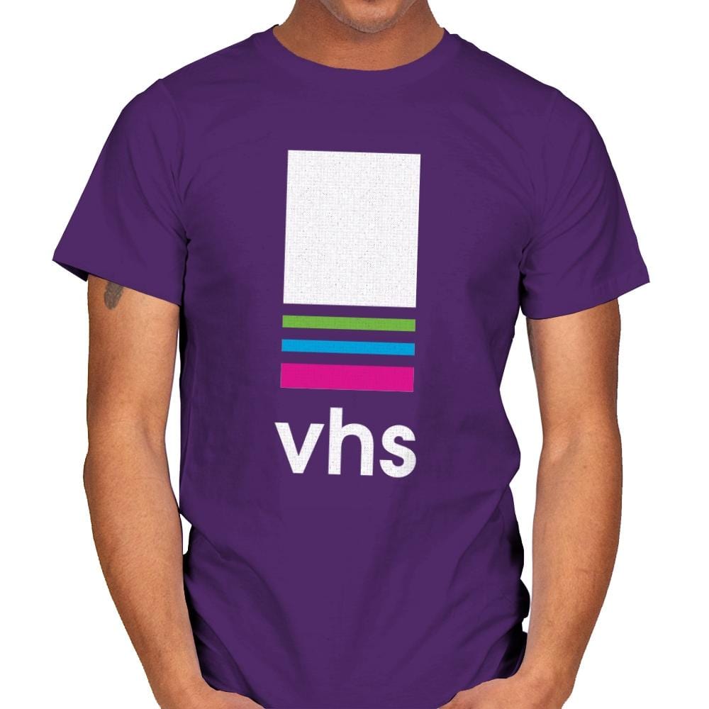 VHS Tape - Mens T-Shirts RIPT Apparel Small / Purple