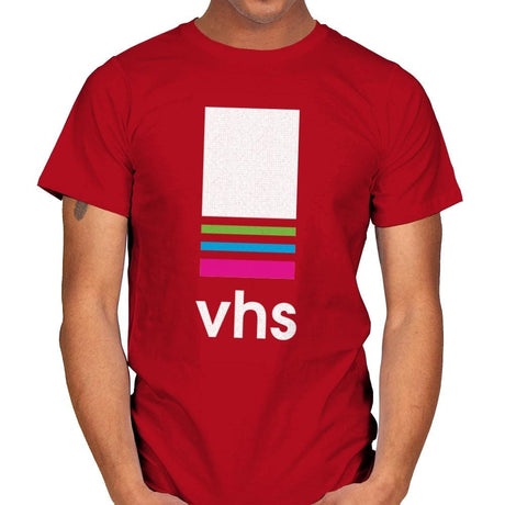 VHS Tape - Mens T-Shirts RIPT Apparel Small / Red