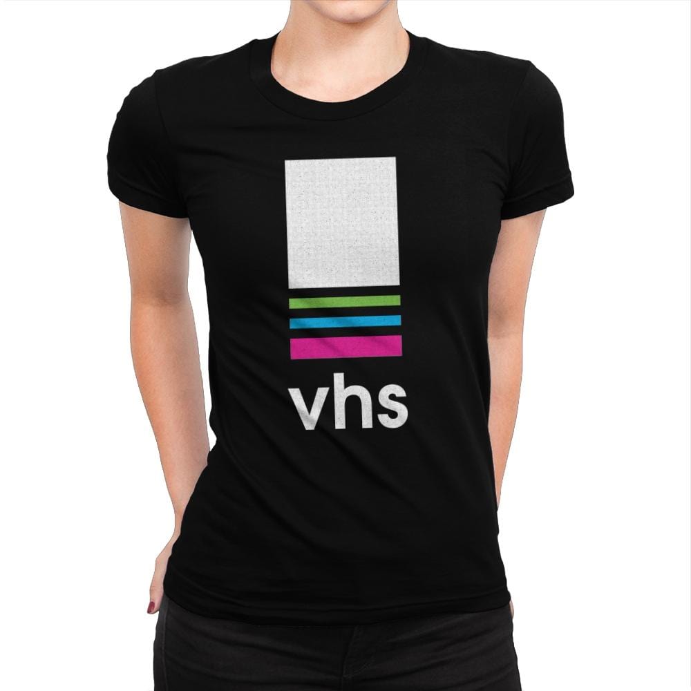 VHS Tape - Womens Premium T-Shirts RIPT Apparel Small / Indigo