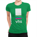 VHS Tape - Womens Premium T-Shirts RIPT Apparel Small / Kelly Green