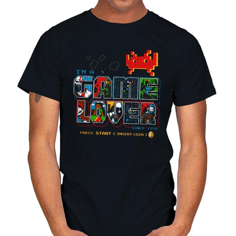 Video Game Lover - Mens T-Shirts RIPT Apparel Small / Black