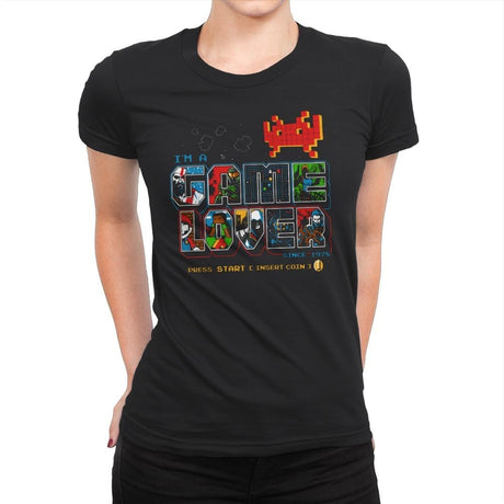 Video Game Lover - Womens Premium T-Shirts RIPT Apparel Small / Black