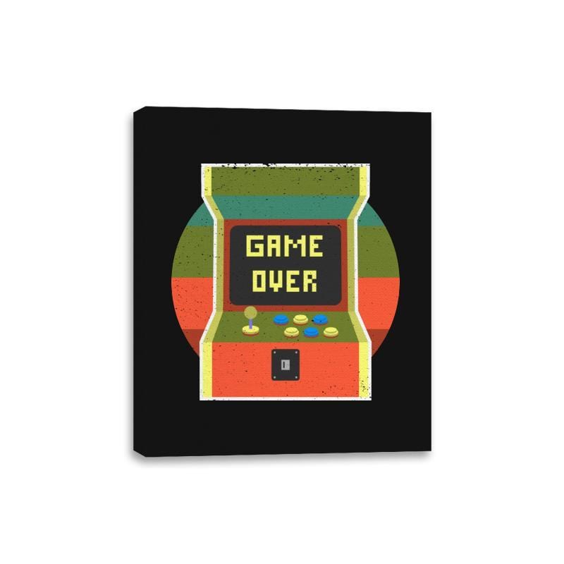 Video Game Over - Canvas Wraps Canvas Wraps RIPT Apparel 8x10 / Black