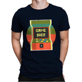 Video Game Over - Mens Premium T-Shirts RIPT Apparel Small / Midnight Navy