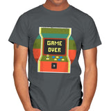 Video Game Over - Mens T-Shirts RIPT Apparel Small / Charcoal