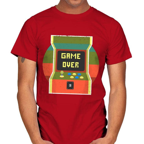 Video Game Over - Mens T-Shirts RIPT Apparel Small / Red