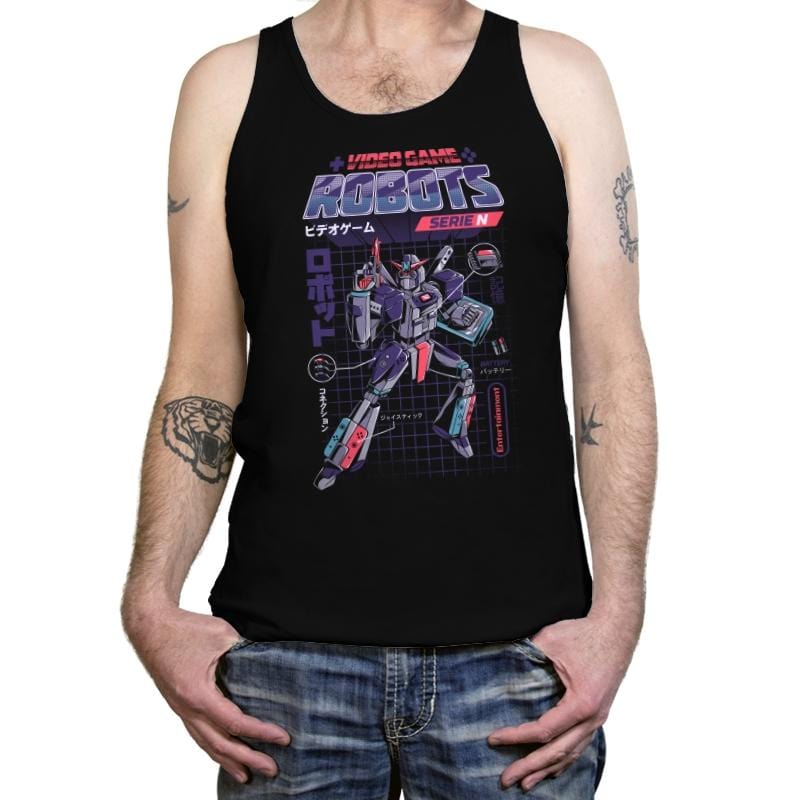 Video Game Robots - Series N - Tanktop Tanktop RIPT Apparel X-Small / Black