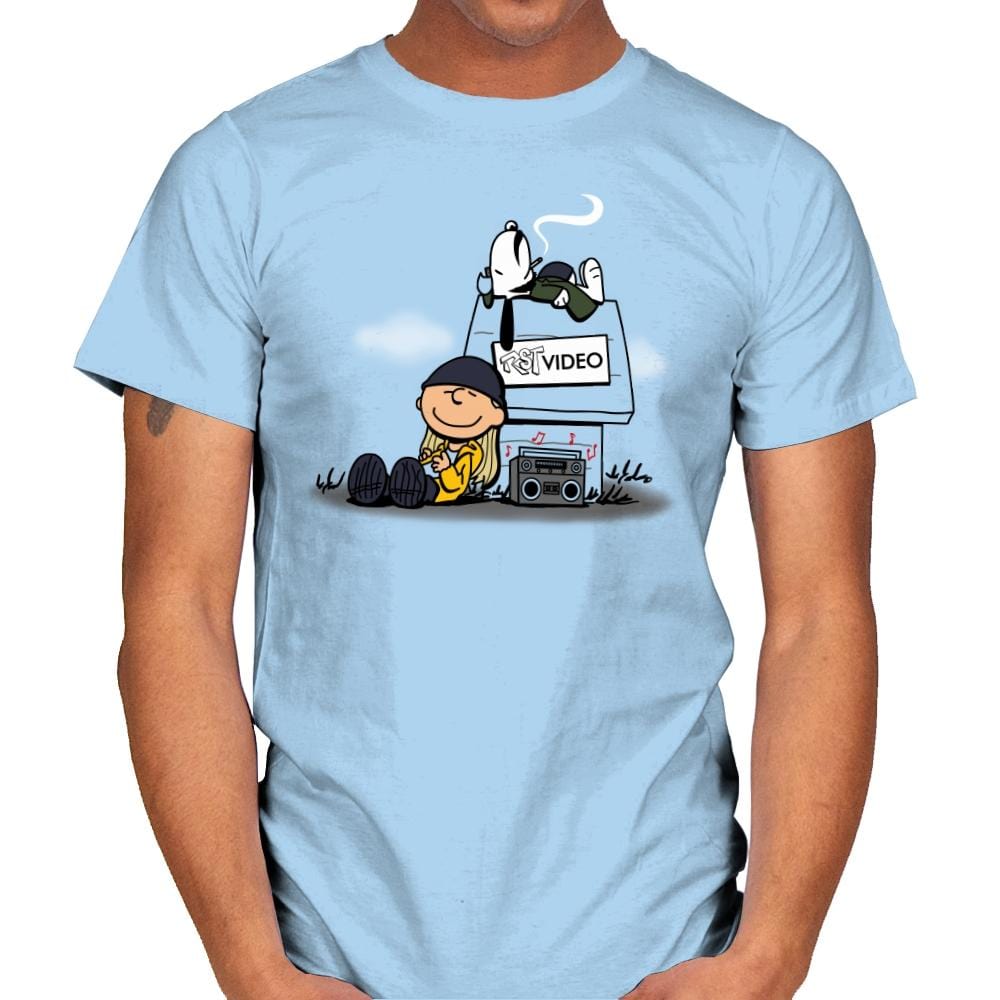 Video Store Nuts - Mens T-Shirts RIPT Apparel Small / Light Blue