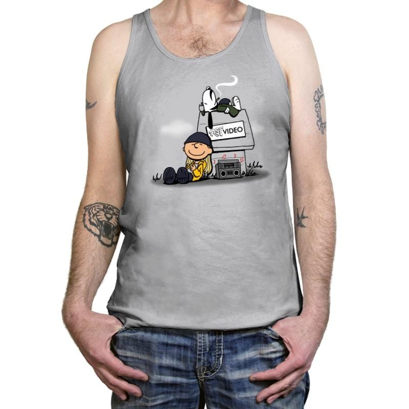 Video Store Nuts - Tanktop Tanktop RIPT Apparel X-Small / Athletic Heather