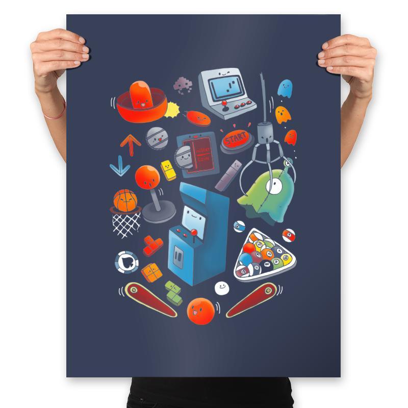 Videogame World - Prints Posters RIPT Apparel 18x24 / Navy