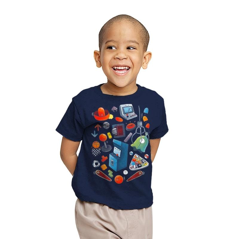 Videogame World - Youth T-Shirts RIPT Apparel X-small / Navy