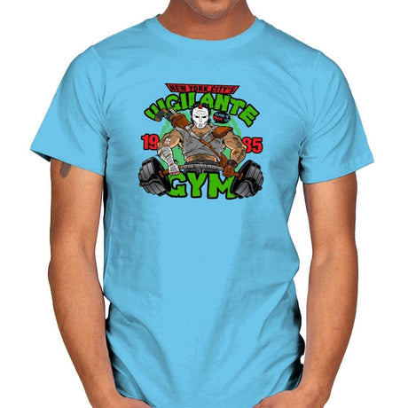Vigilante Gym Exclusive - Mens T-Shirts RIPT Apparel Small / Sky