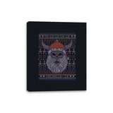 Viking Christmas - Ugly Holiday - Canvas Wraps Canvas Wraps RIPT Apparel 8x10 / Black