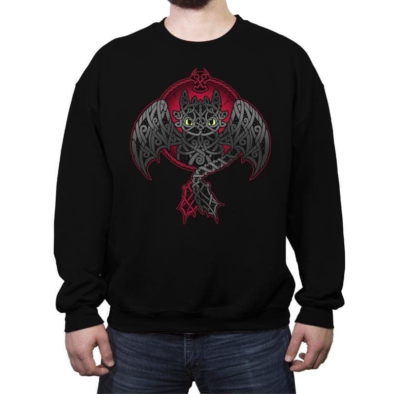 Viking Fury - Crew Neck Sweatshirt Crew Neck Sweatshirt RIPT Apparel