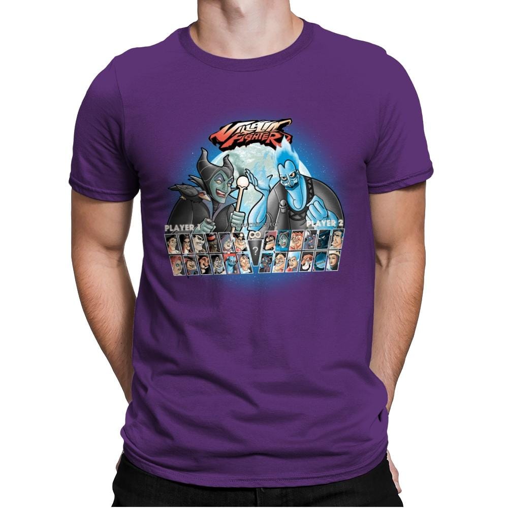Villain Fighter - Best Seller - Mens Premium T-Shirts RIPT Apparel Small / Purple Rush