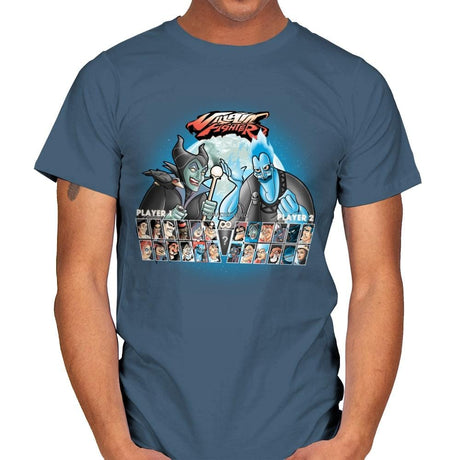 Villain Fighter - Best Seller - Mens T-Shirts RIPT Apparel Small / Indigo Blue
