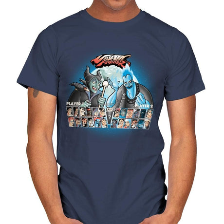 Villain Fighter - Best Seller - Mens T-Shirts RIPT Apparel Small / Navy