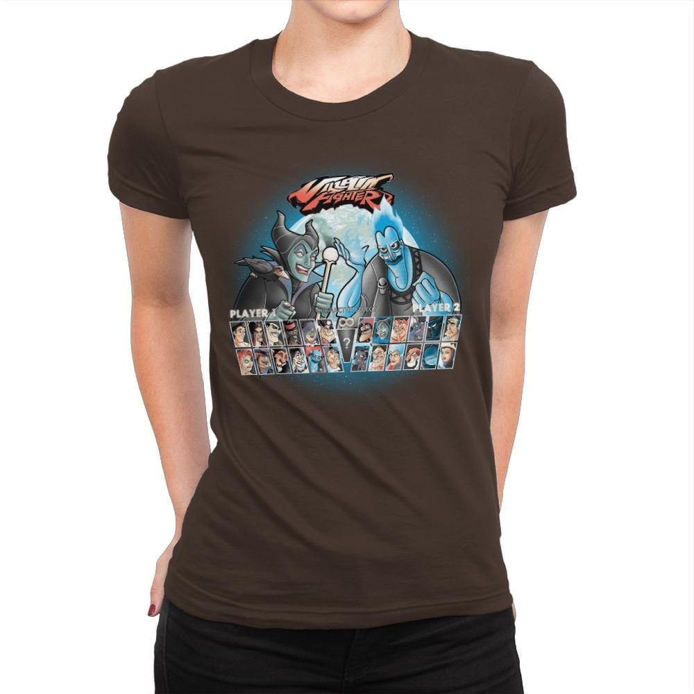 Villain Fighter - Best Seller - Womens Premium T-Shirts RIPT Apparel Small / Dark Chocolate