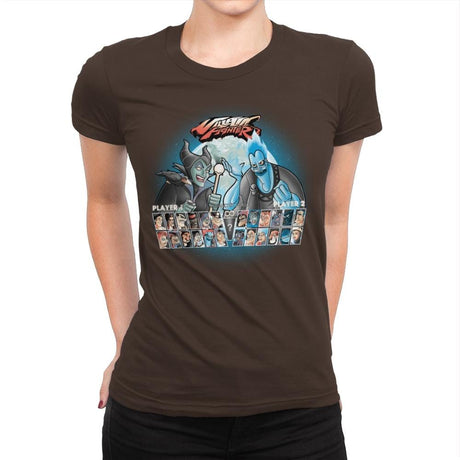 Villain Fighter - Best Seller - Womens Premium T-Shirts RIPT Apparel Small / Dark Chocolate