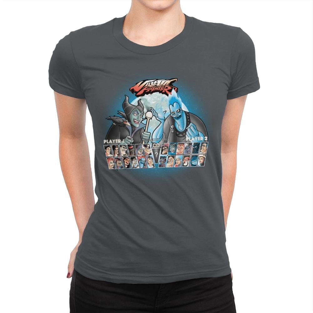 Villain Fighter - Best Seller - Womens Premium T-Shirts RIPT Apparel Small / Heavy Metal