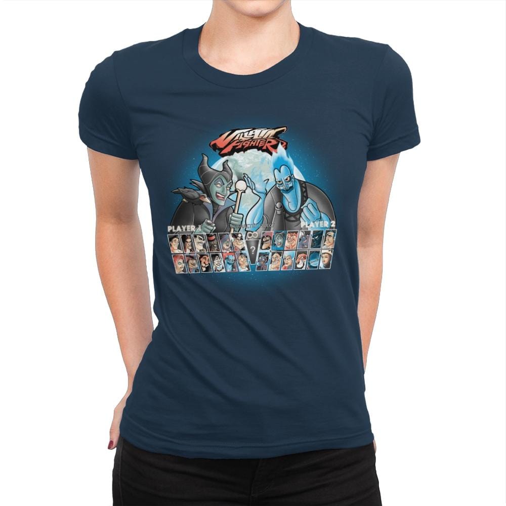 Villain Fighter - Best Seller - Womens Premium T-Shirts RIPT Apparel Small / Midnight Navy