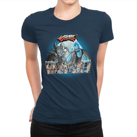Villain Fighter - Best Seller - Womens Premium T-Shirts RIPT Apparel Small / Midnight Navy