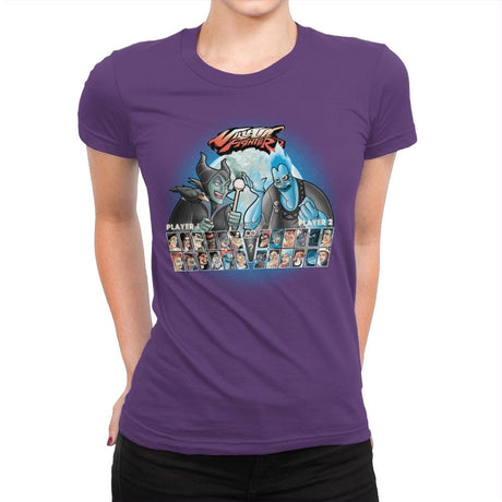 Villain Fighter - Best Seller - Womens Premium T-Shirts RIPT Apparel Small / Purple Rush