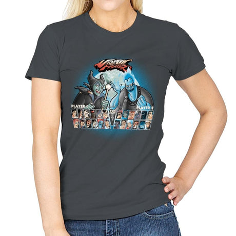 Villain Fighter - Best Seller - Womens T-Shirts RIPT Apparel Small / Charcoal