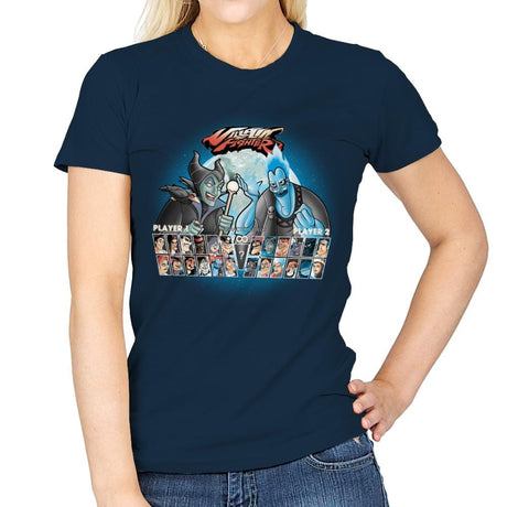 Villain Fighter - Best Seller - Womens T-Shirts RIPT Apparel Small / Navy