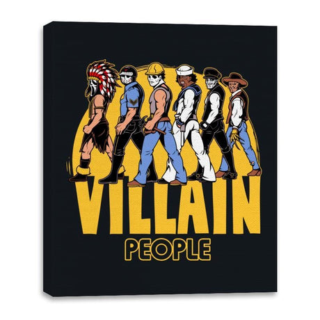 Villain People - Canvas Wraps Canvas Wraps RIPT Apparel 16x20 / Black