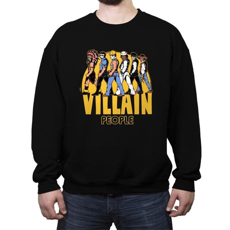 Villain People - Crew Neck Sweatshirt Crew Neck Sweatshirt RIPT Apparel Small / Black