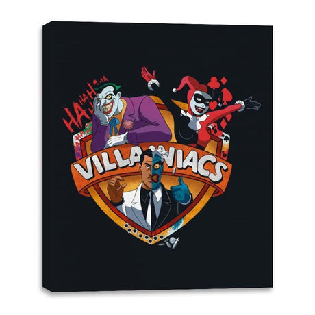 Villainiacs - Canvas Wraps Canvas Wraps RIPT Apparel 16x20 / Black