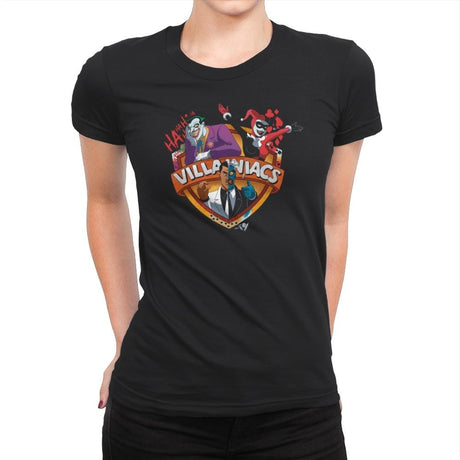 Villainiacs - Womens Premium T-Shirts RIPT Apparel Small / Black