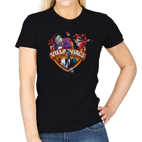 Villainiacs - Womens T-Shirts RIPT Apparel Small / Black