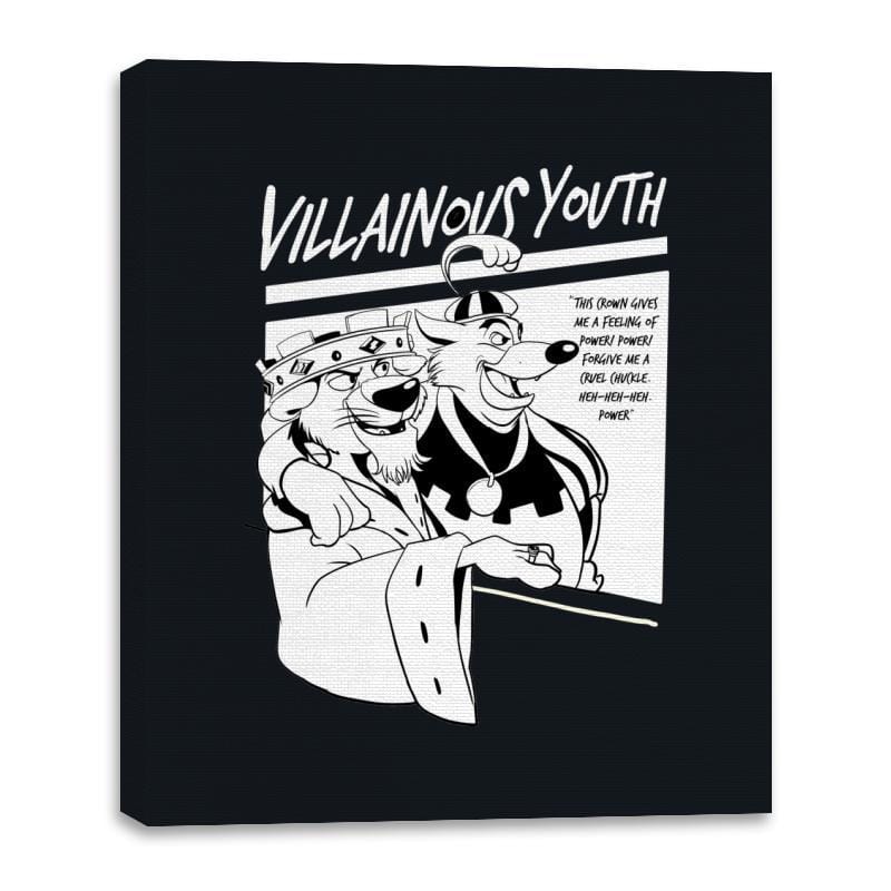 Villainous Youth  - Canvas Wraps Canvas Wraps RIPT Apparel 16x20 / Black