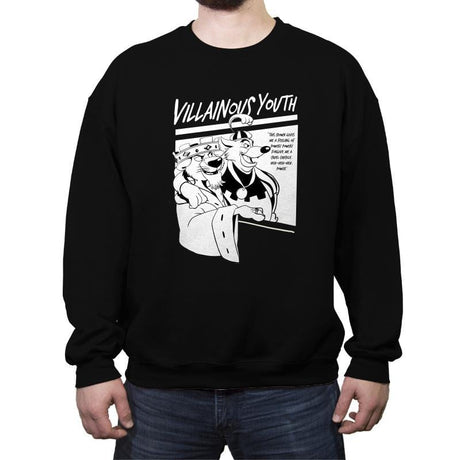 Villainous Youth  - Crew Neck Sweatshirt Crew Neck Sweatshirt RIPT Apparel Small / Black