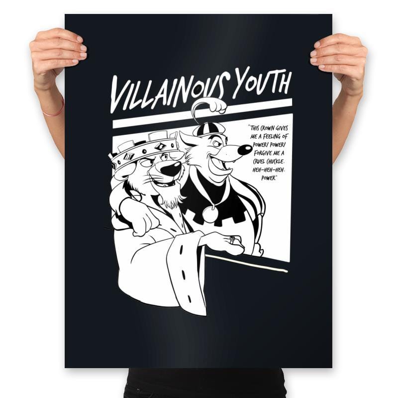 Villainous Youth  - Prints Posters RIPT Apparel 18x24 / Black