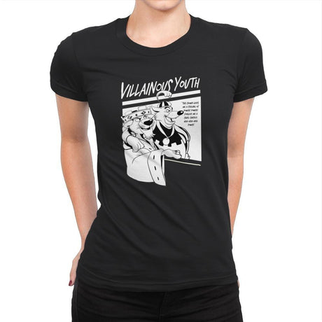 Villainous Youth  - Womens Premium T-Shirts RIPT Apparel Small / Black