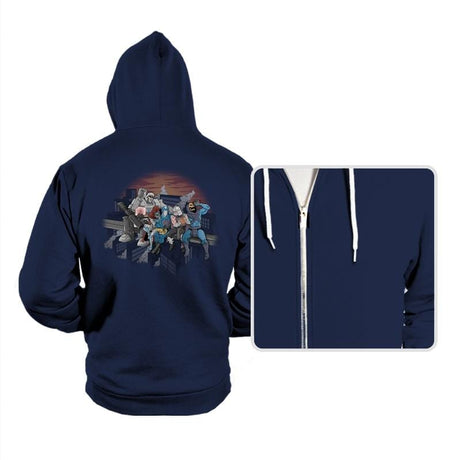 Villains Atop A Skyscraper - Hoodies Hoodies RIPT Apparel