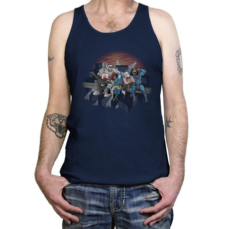 Villains Atop A Skyscraper - Tanktop Tanktop RIPT Apparel