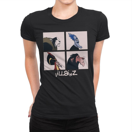 Villainz - Womens Premium T-Shirts RIPT Apparel Small / Black