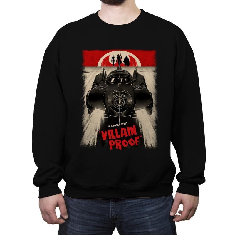 Villian Proof - Crew Neck Sweatshirt Crew Neck Sweatshirt RIPT Apparel