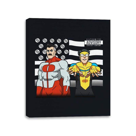 Viltrumonia - Canvas Wraps Canvas Wraps RIPT Apparel 11x14 / Black