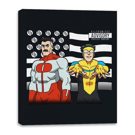 Viltrumonia - Canvas Wraps Canvas Wraps RIPT Apparel 16x20 / Black
